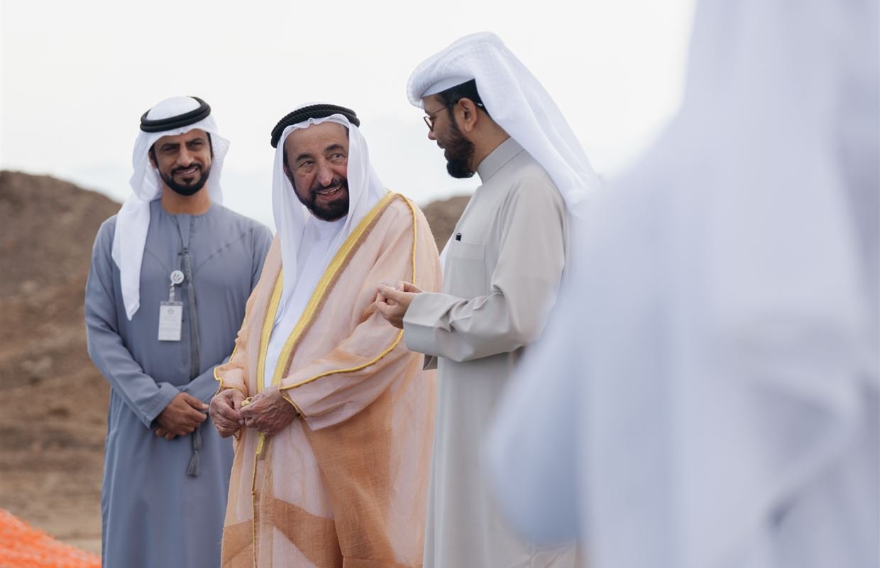 Sharjah Ruler inspects Mleiha wheat farm