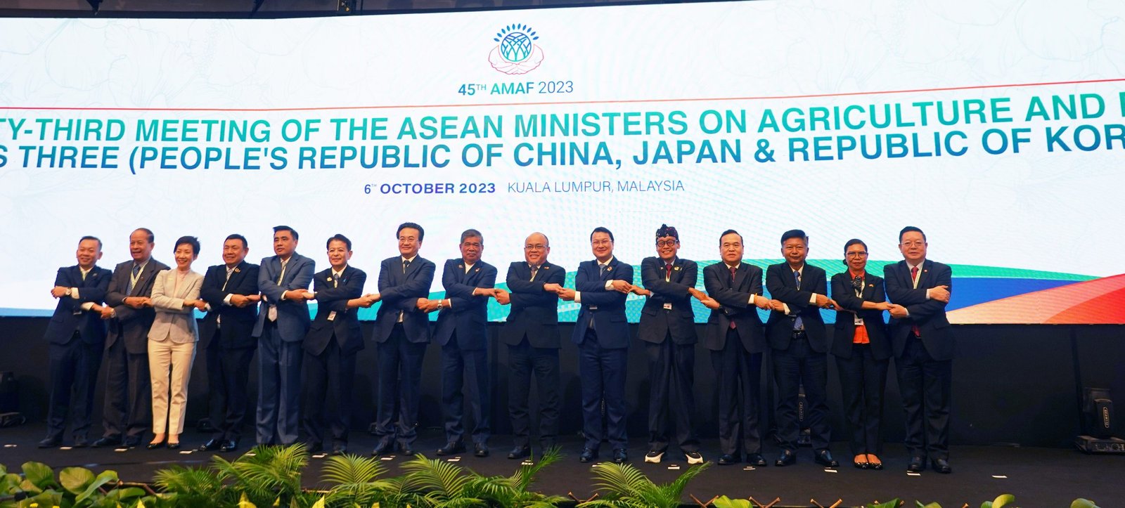 23rd meeting of ASEAN Ministers on Agriculture and Forestry Plus Three (AMAF+3) held in Malaysia