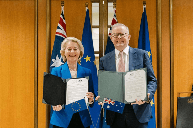 The EU and Australia strengthen free-trade cooperation, boosting agri-food exports